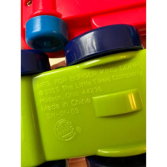 Vintage Burger King Little Tykes Train and Fire Engine Toy Lot Cake Topper - Picture 7 of 7